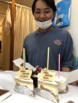 神戸市 東灘区ひなた整体整骨院のお誕生日ケーキお祝いの写真