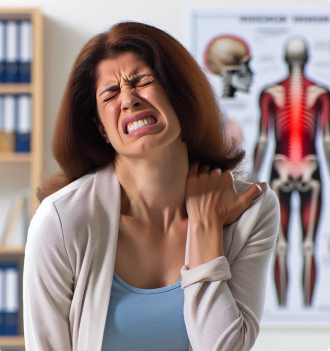 むち打ちの写真